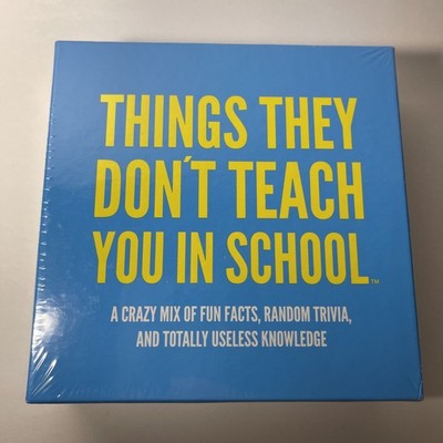 Things They Don't Teach You In School Card Game NEW / SEALED