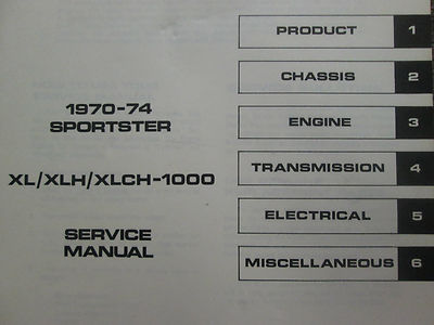 1970 1971 1972 1978 Harley Davidson Sportster XL XLH XLCH-1000