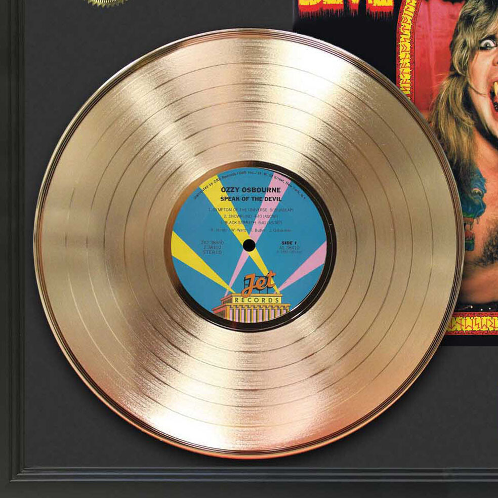 Metallica - One Framed Signature Gold LP Record Display M4 - Gold Record  Outlet Album and Disc Collectible Memorabilia