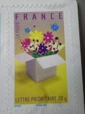 FRANCE 2007, timbre 131, AUTOADHESIF INVITATION, FLEURS, neuf**, MNH STAMP