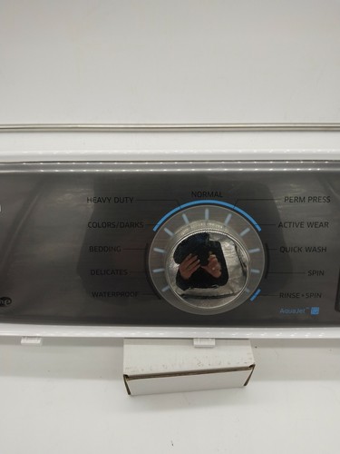 Samsung TL Washer Control Panel, White & Stainless (NO BOARD) DC97-18130H - Picture 3 of 9