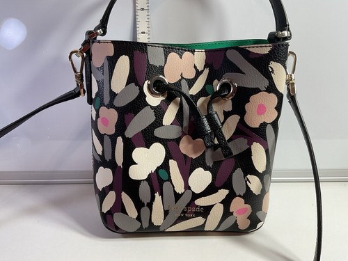 Kate Spade Eva Fete Floral Bucket Crossbody Bag New