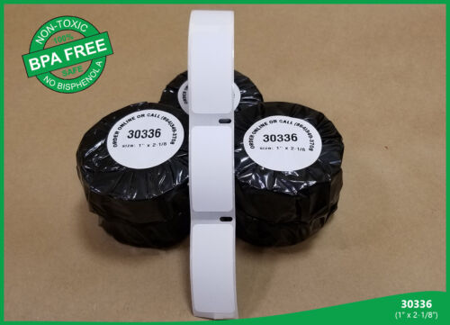 Adresse weiße Etiketten 2 Rollen à 500 1 x 2,125 Dymo(R) kompatibel 30336 BPA FREI - Bild 3 von 6