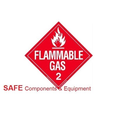 Flammable Gas Placard Qty 2 Hazmat 2 Z Psr8 Removable Vinyl Label