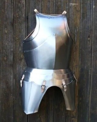 Medieval Knight Gothic Cuirass Chest Plate Armor Battle Breastplate & Tassets