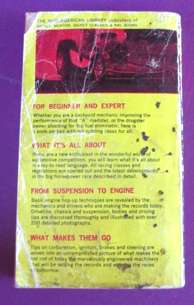 Vintage Building and Racing The Hot Rod! Paperback Book 1966 By Hot Rod