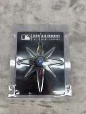 The Memory Company Houston Astros Logo Plastic Snowflake Ornament 7” Tall