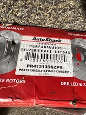 1 PAIR AUTOSHOCK PR41513DSZPR Front Drilled Slotted Brake Rotor Silver SHIP FAST