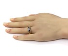 GIA certified 14k yellow gold .50ct heart diamond sapphire engagement ring 6g — photo 6