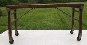 Details About Antique Wood Wash Tub Stand Bench Rack Beatty Bros Folds Up