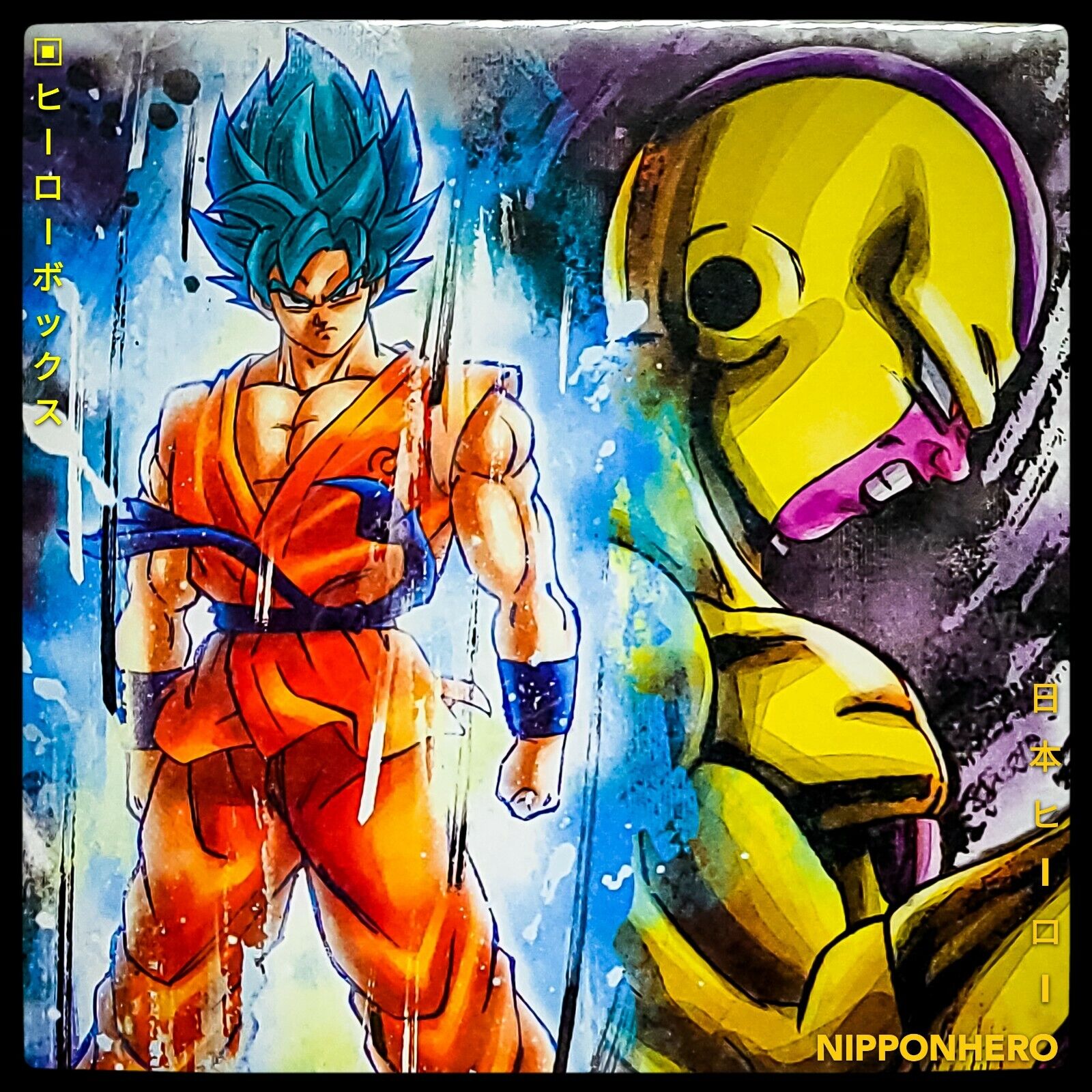 Dragon Ball Super Shikishi Art SUPER SAIYAN GOD GOKU Gold Foil