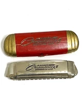 Vintage GERMANY M. HOHNER CHROMONICA II DELUXE Harmonica (w/original box) 12 key