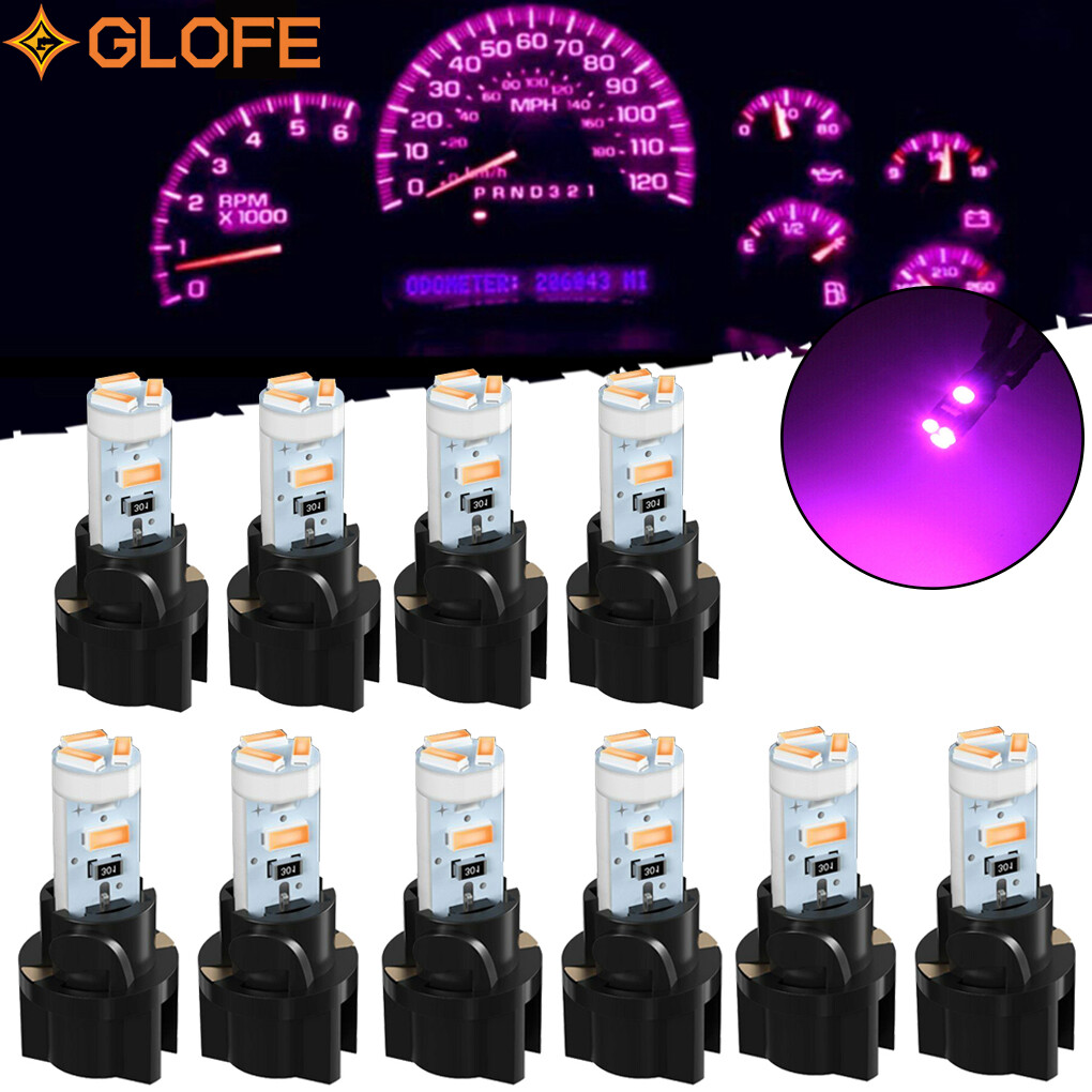 10X T5 2721 Pink LED Instrument Panel Cluster Dash Gauge Light