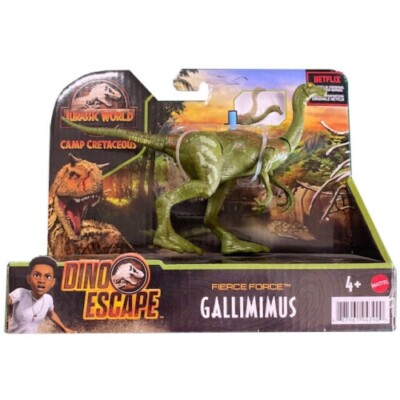 Jurassic World Gallimimus Figure Camp Cretaceous DIno Escape Fierce Force Mattel