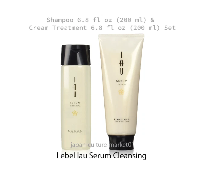 LebeL IAU Serum Cleansing Shampoo&Cream Treatment Set 20.3oz or 6.8 fl oz Japan - Image 2 of 4