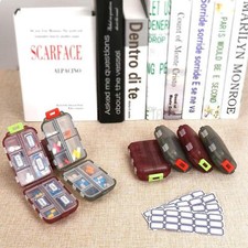 2PCS Travel Pill Case Pocket Pharmacy Portable Small Organizer Weekly Box NEW