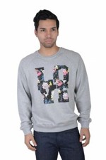 MSGM Mens Graphic Print Crewneck Sweatshirt U...