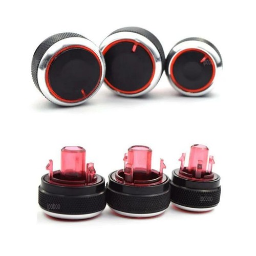 Panel Turning Switch Knob Buttons For Peugeot 307 3Pcs Heater A/C Control Knob - Picture 2 of 12