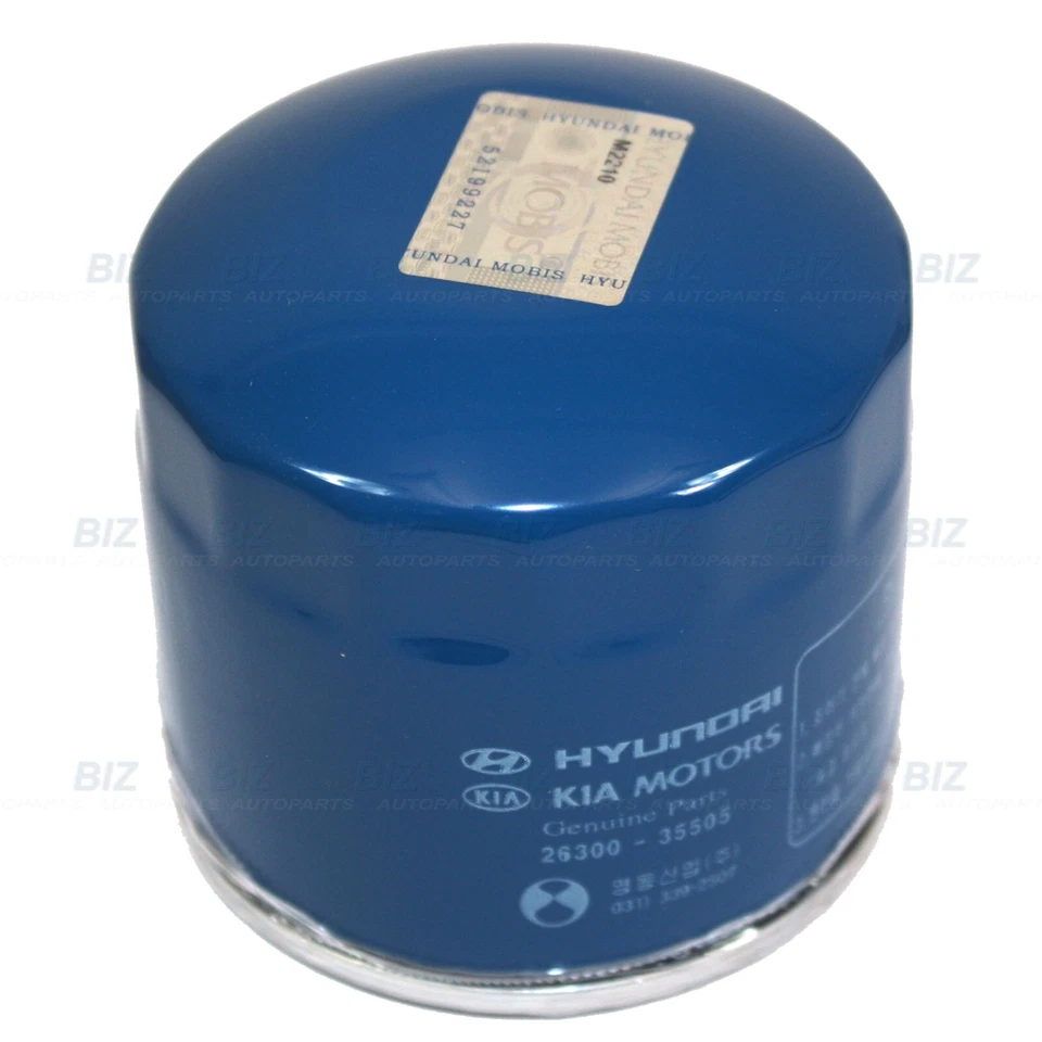 ⭐PAQUETE DE 6 filtros de aceite originales OEM⭐ con arandelas para Genesis Hyundai Kia 26300-35505 Foto 4 de 4