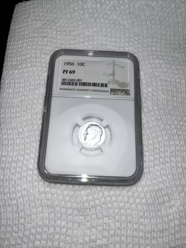 1956 Roosevelt Dime PF69 NGC Certified