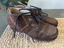 Vintage Daniel Green Comfy Slippers Brown Suede Shoes Fits Womens 7
