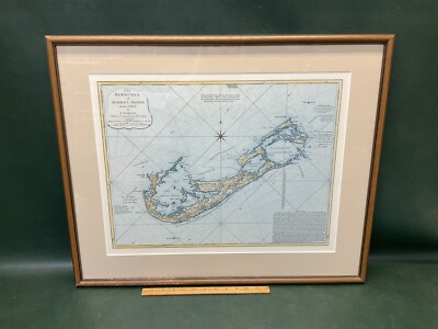 Print 1797 Laurie & Whittle Map Bermudas or Summer s Islands C. Lempriere Survey