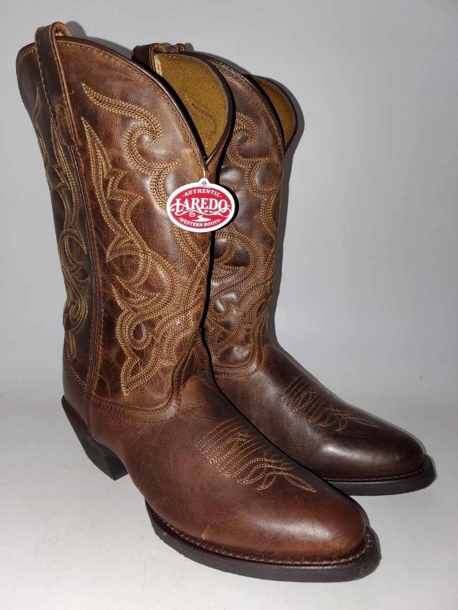 Laredo Western Boots 11 Maddie Leather BrownWomens Size 8.5M