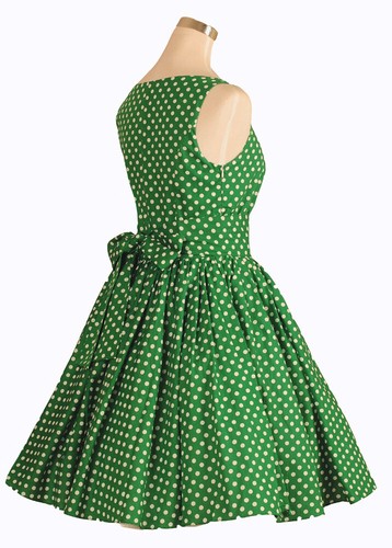 50s 60s 70s Style Vintage Retro Rockabilly Tea Dress Party Swing Dresses Cotton - Picture 6 of 29
