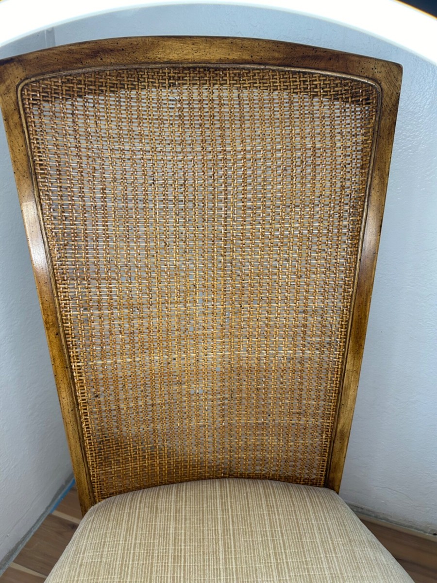 Vintage Bernhardt Mid-Century Modern Cane Dining Room Chairs
