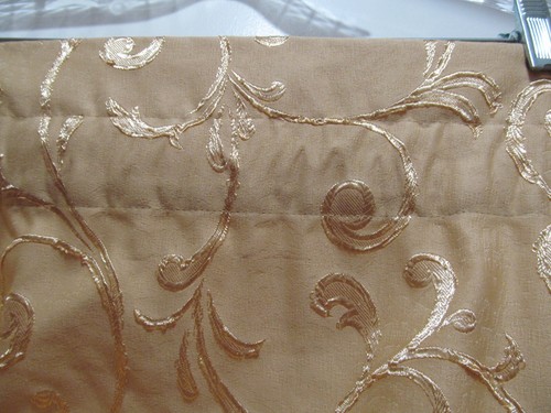 NEW JC Penney Home Collection 2 pc shower curtain & window valance Gold Scroll - Picture 22 of 24