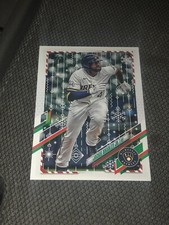 2021 Topps Holiday Baseball Jackie Bradley Jr Milwaukee Brewers HW139 D1