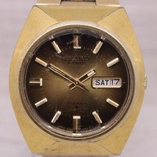 Vintage 1978 Seiko 37mm Gold Plated Men's Automatic Watch 6309-7009