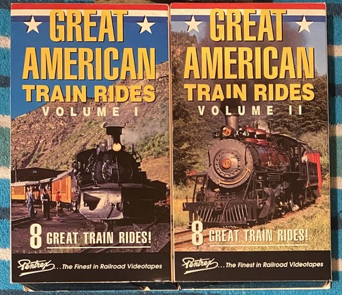 Great American Train Rides Vol I & II (VHS, 1994, 2-Band) Eisenbahnbox-Set - Bild 2 von 3