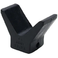 2 Inch Mounting Width Boat Trailer Black Molded Rubber V Bow Stop