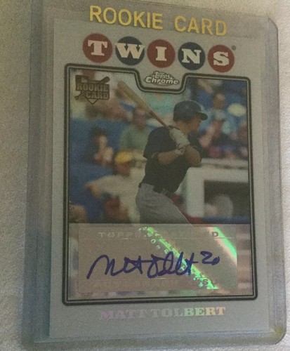 3 tarjetas de béisbol de novato firmadas por Topps: Tolbert, Sammons, Ross Ohlendorf - Imagen 2 de 7