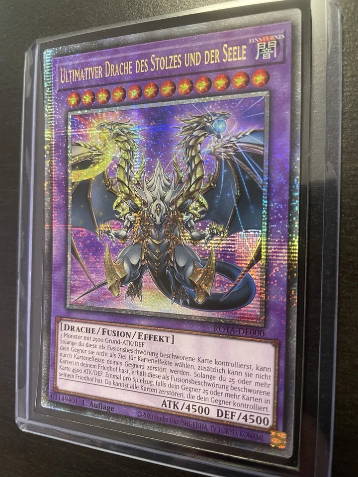 Yu-Gi-Oh! Ultimativer Drache des Stolzes und der Seele QCSR ROTA NM 1. Auflage - Bild 2 von 4
