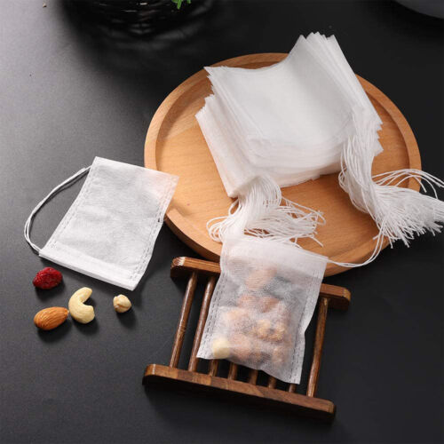 100/500 Stück Teebeutel Leeres Teefilterbeutel Einweg-Infuser mit Kordelzug. - Bild 2 von 10