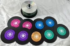 Mixed Lot with case 53 CD-R/80min/700mb/52x speed Discs &9 Verbatim CD-R