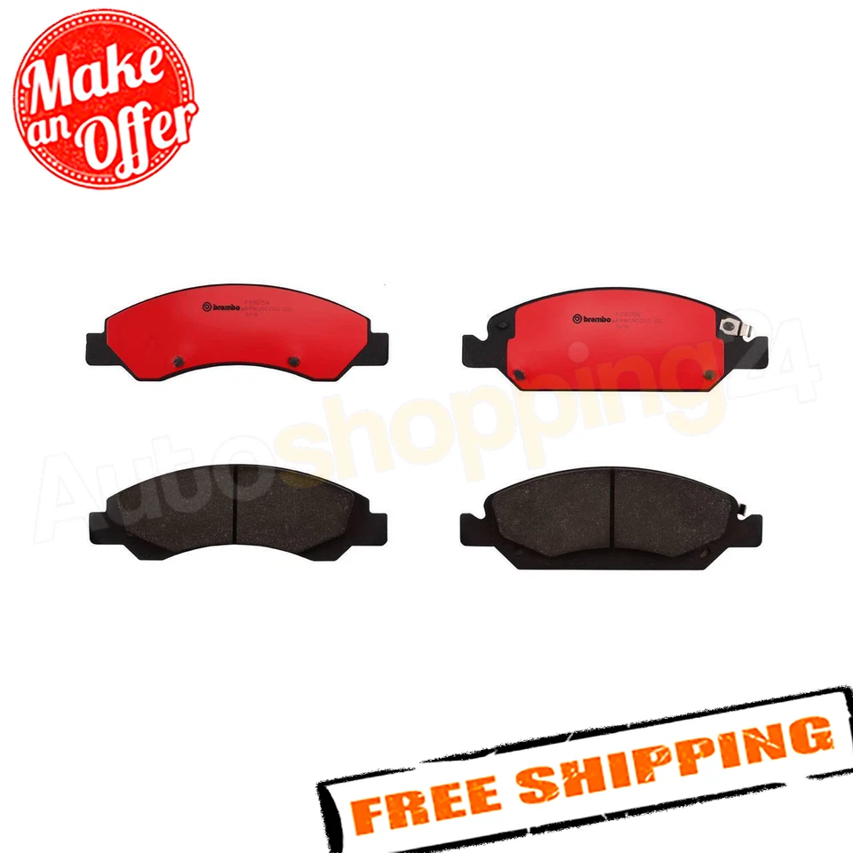 Juego de pastillas de freno de disco delanteras de cerámica Brembo P09015N para Chevrolet Tahoe 2014-2020 Foto 2 de 4