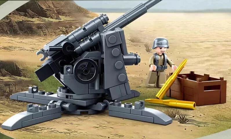 Building Blocks SLUBAN M38-B0852 German 88MM anti tank gun Toys - Image 2 of 4