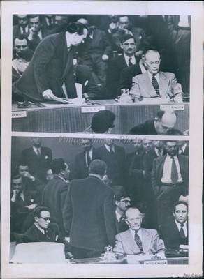 1950 Soviet Un Delegate Jacob Malik Calls For Ouster Of China Politics Photo 6x8