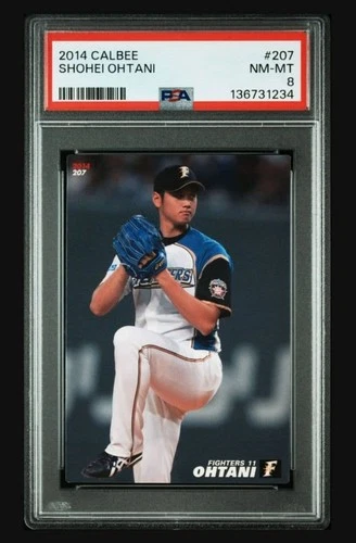 2014 Calbee Shohei Ohtani #207 Hokkaido Nippon-Ham Fighters PSA 8 NM-MT NPB