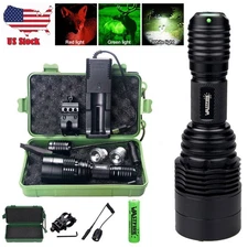 Red Green White LED Predator Light Hunting LED Flashlight for Hog Coyote Varmint
