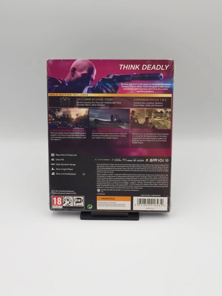Hitman 2 Gold Edition Steelbook - Xbox One - PAL (Factory Sealed) - Image 2 of 4