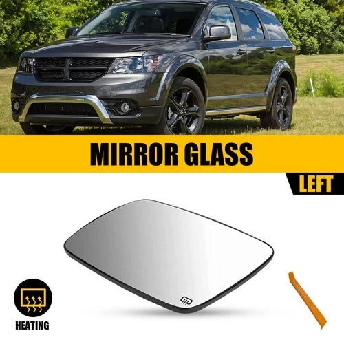 Door Mirror Glass Left Side Chrome Heated For 2009-2020 Dodge Journey 68045691AA