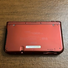 "New" Nintendo 3DS XL TOP IPS - Red Console 4GB W/ Charger Tested Works