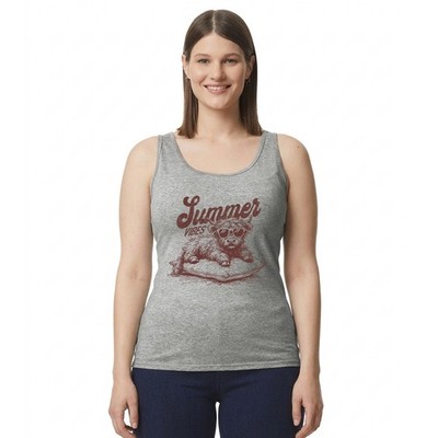 Summer Vibes Damen Trägershirt Tank Top Highland Kuh Bauernhof Tier Geschenk für sie