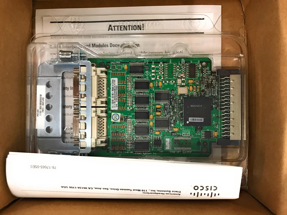 NEW Cisco HWIC-4A/S 4-Port Async/Sync Serial HWIC Router WAN Interface Card - Image 2 of 4