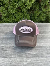 Von Dutch Classic Brown And Pink Trucker Cap BLACK FRIDAY PRICE 😍