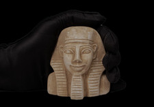 Rare Ancient Egyptian Tutankhamun Head Statue Pharaonic Royal Artifact BC